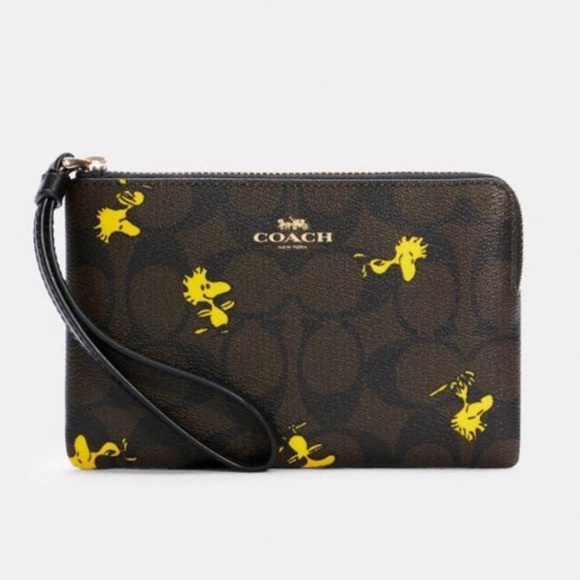 Coach Bags Coach X Peanuts Woodstock Corner Zip Wristlet Poshmark